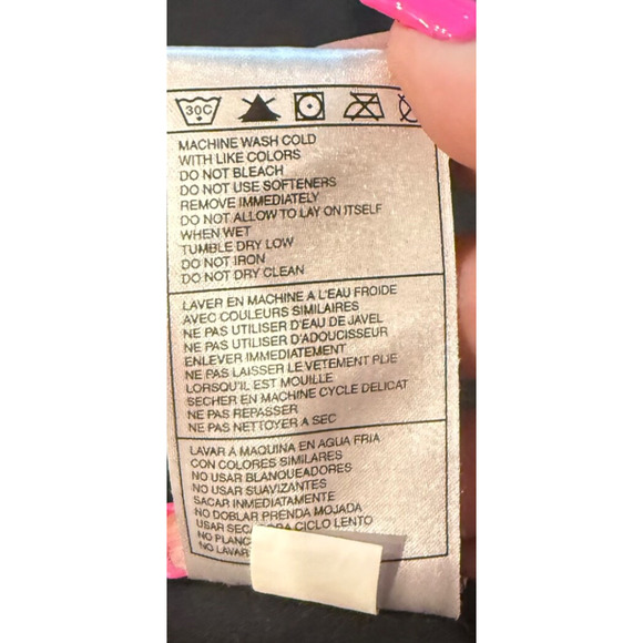 Vintage Nike Jacket Womens Large Black Track Windbreaker 90s Size 12-14 - Picture 11 of 11